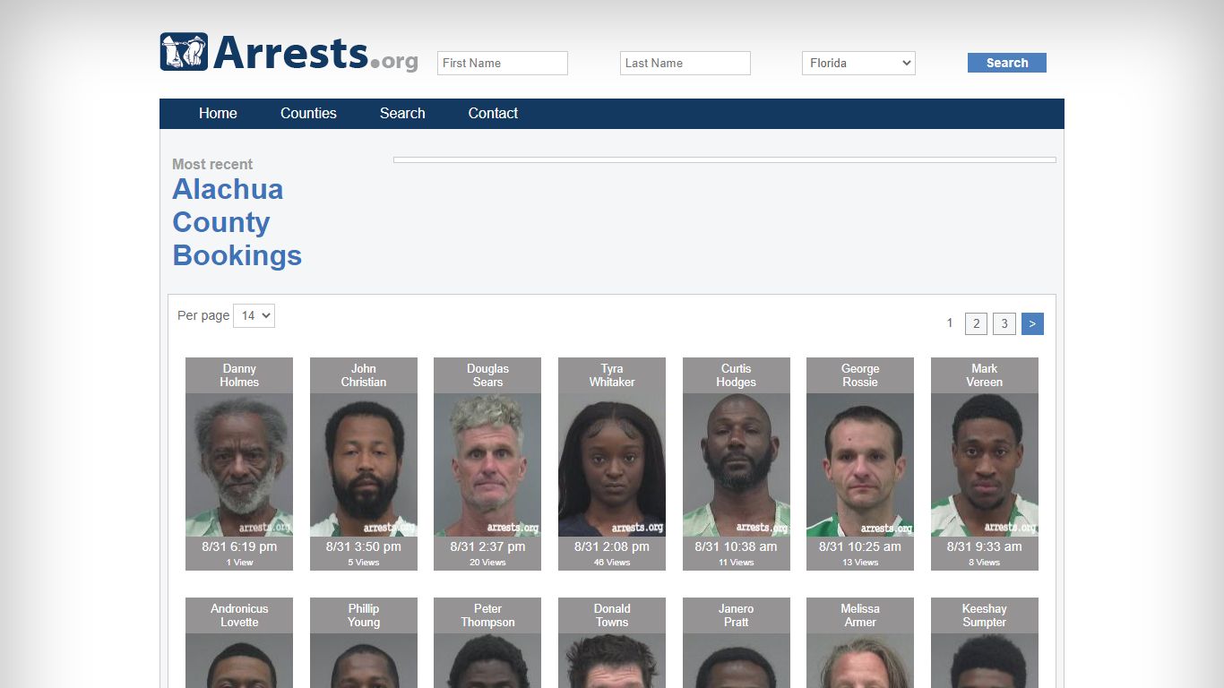 Alachua County Arrests and Inmate Search